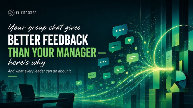 Why Group Chats Beat Managers at Feedback